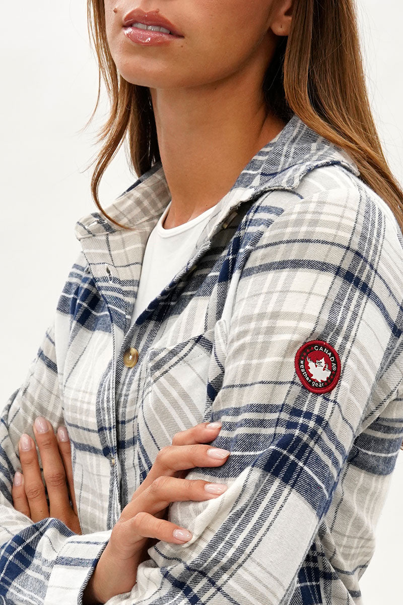 kamiska Veste boutonnée légère à motif carreaux