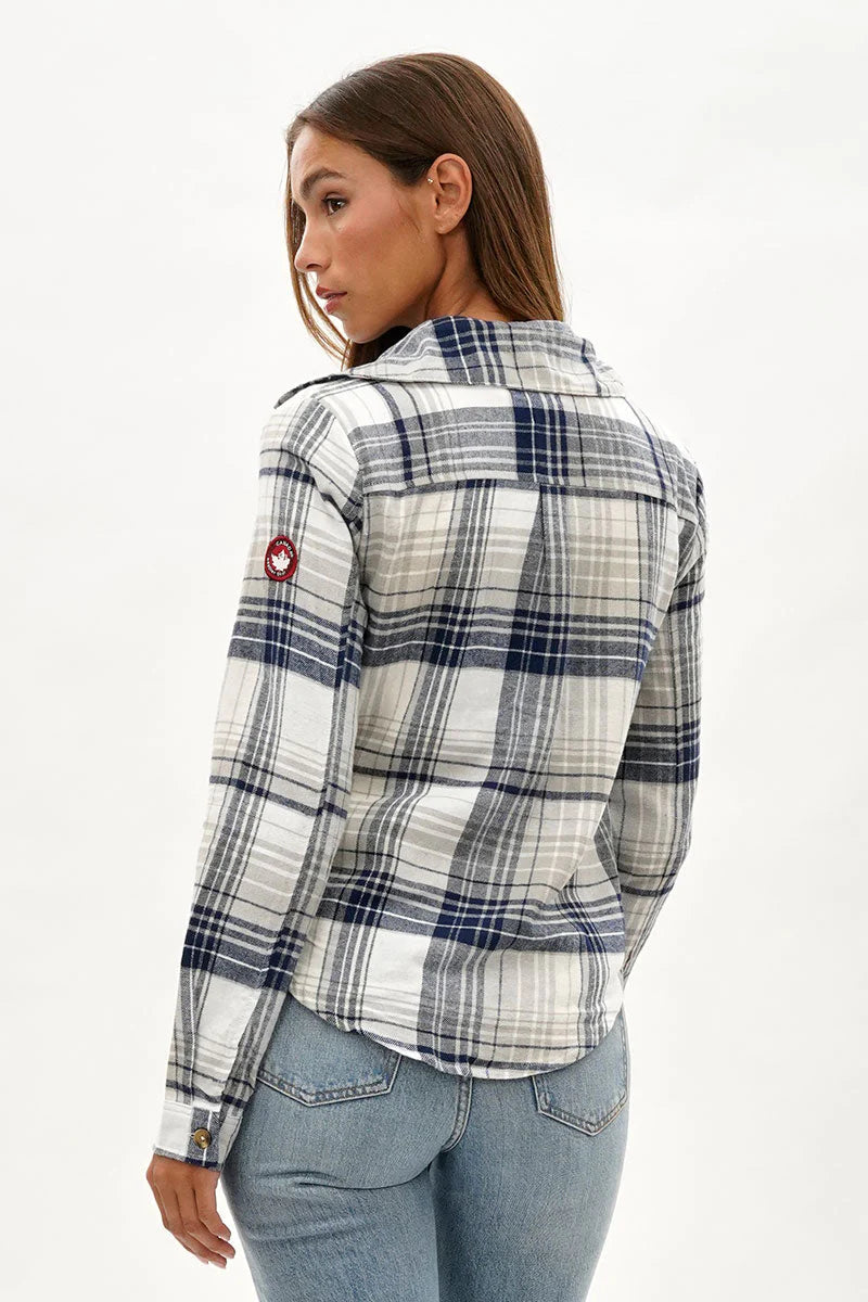 kamiska Veste boutonnée légère à motif carreaux